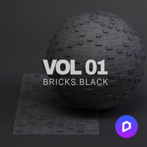 Bricks vol01 Black (D5 Render)