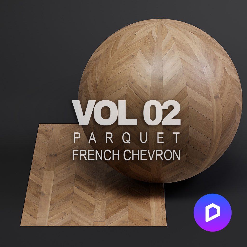 Parquet vol02 French Chevron (D5 Render)